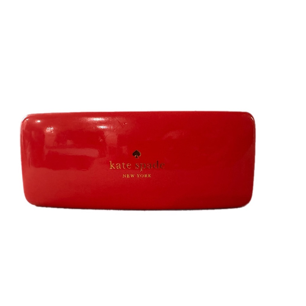 Kate Spade Pink/Orange Eyeglass or Cosmetic Case with Gold Logo